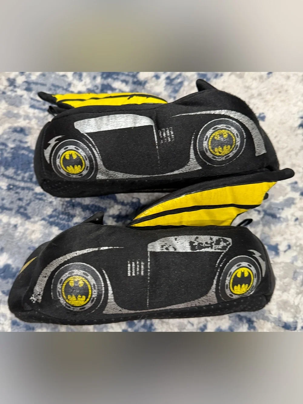 Batman Black and Yellow Kids Footie Booties